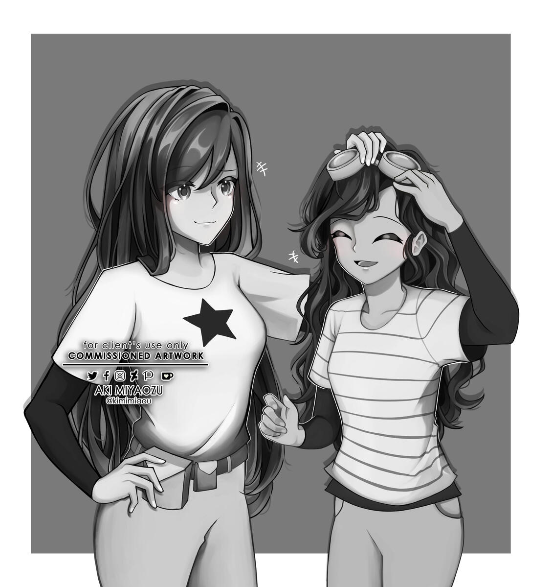 Amber and Happy Salt (Commission, 2022)