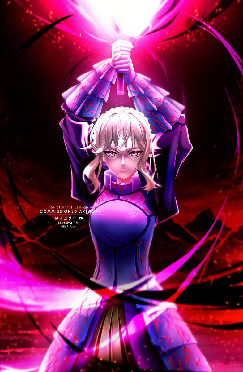 Saber Alter (Commission, 2022)