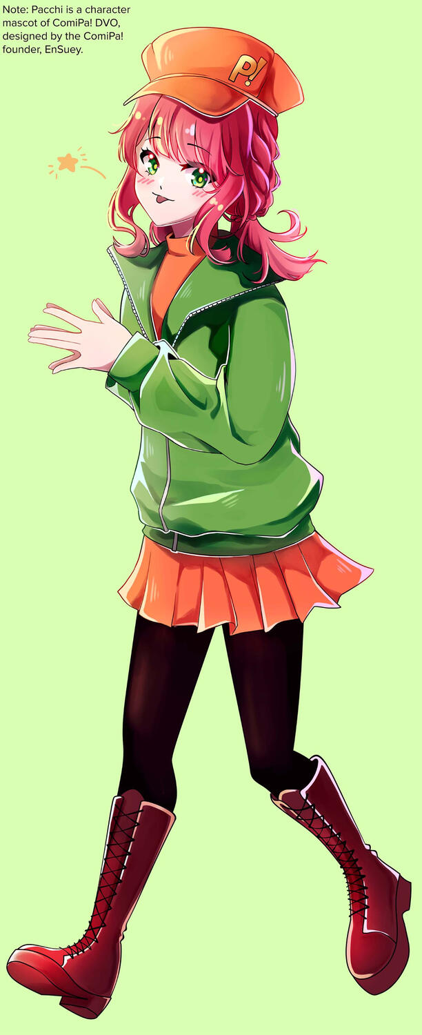 Pacchi Full Body - ComiPa! DVO's official mascot (2023)