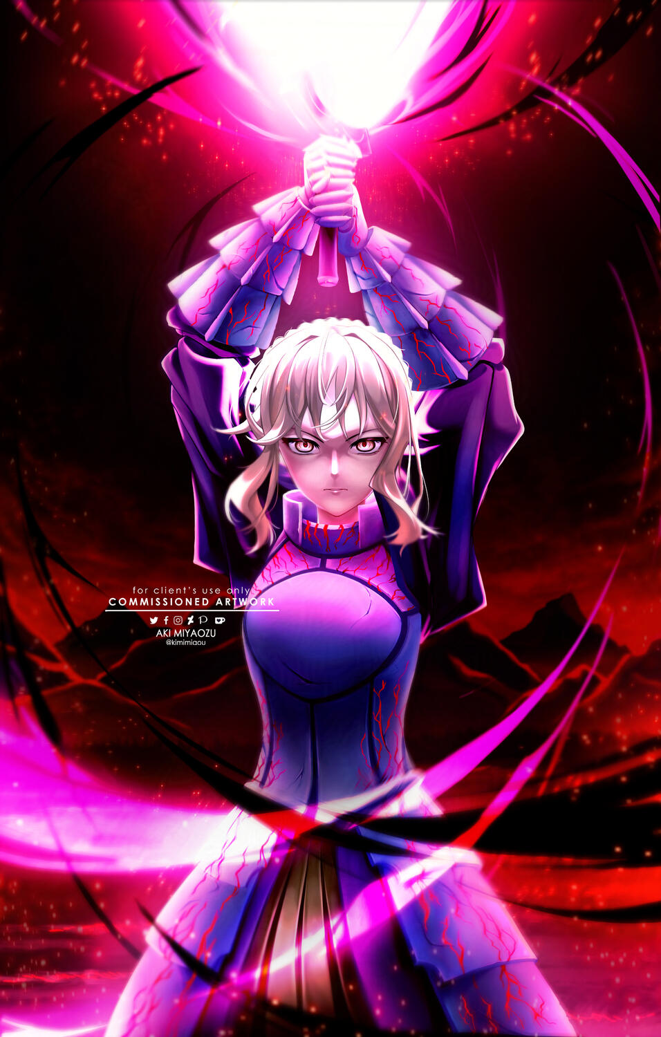Saber Alter (Commission, 2022)