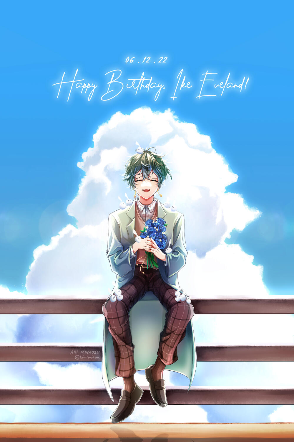 Ike Eveland Birthday Fanart, Portrait (2022)