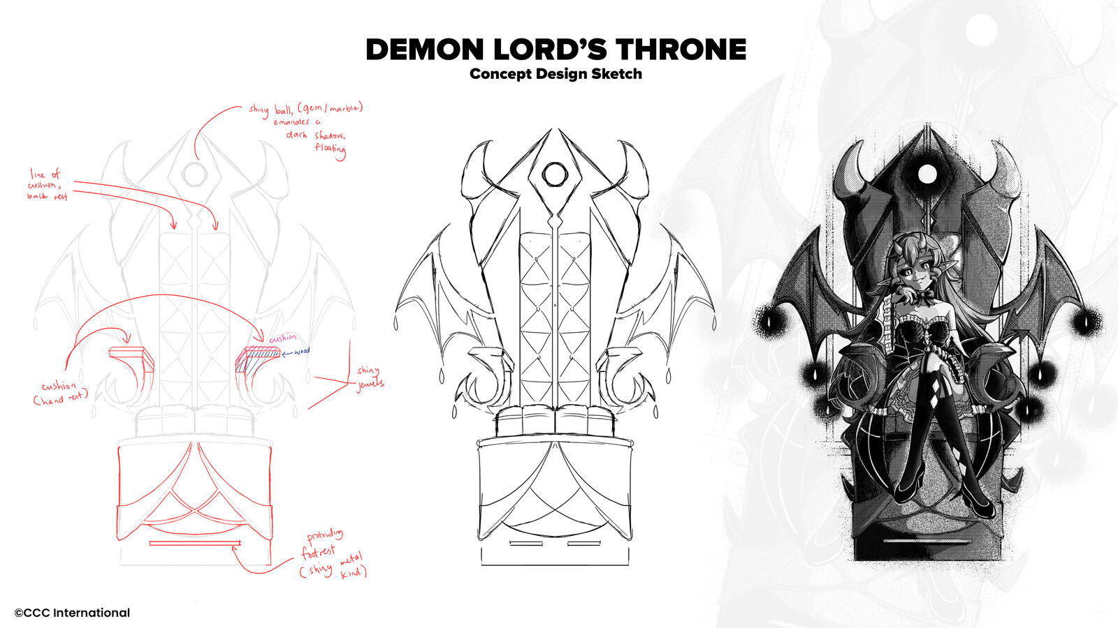 [Concept Design Sketch] Demon Lord's Throne